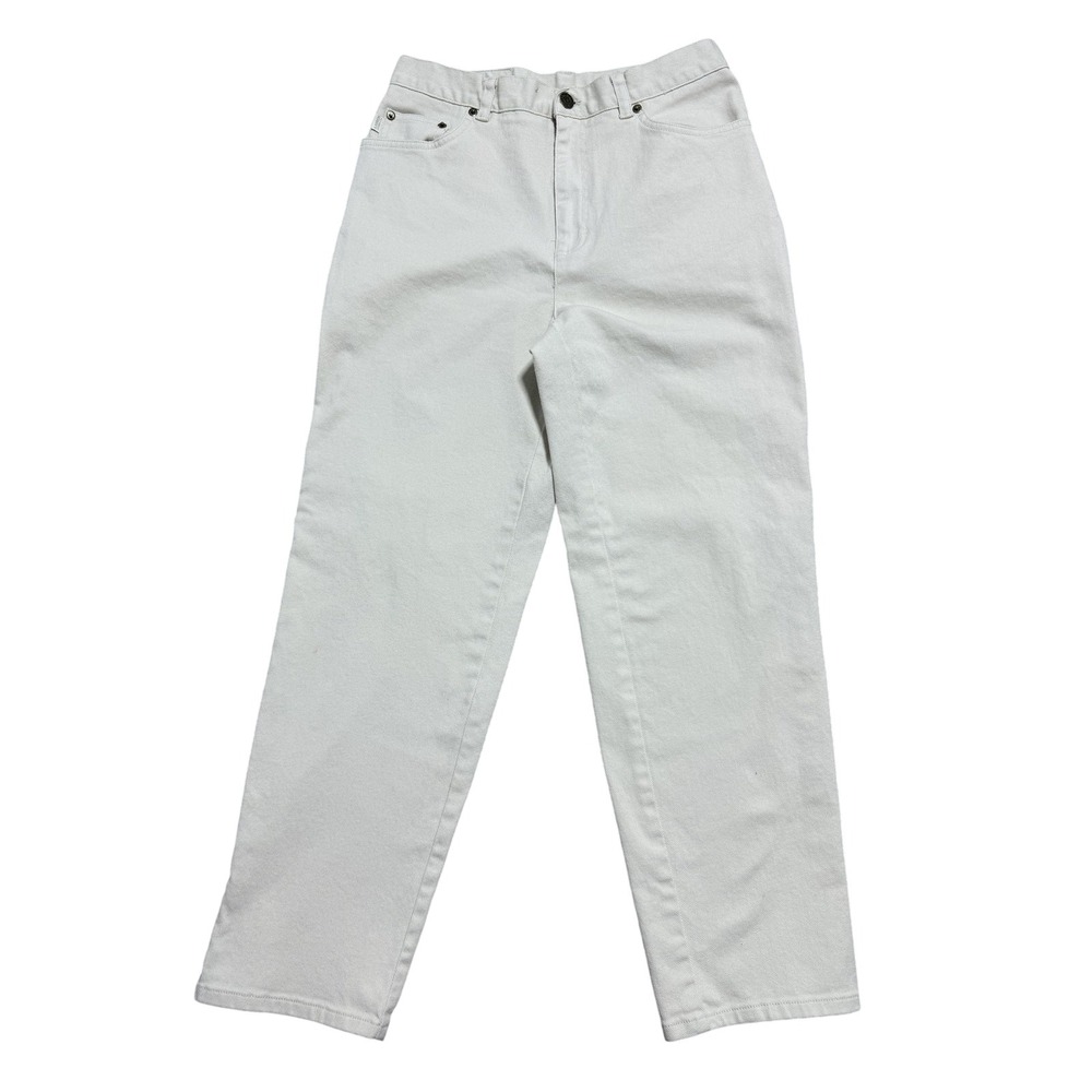Lauren Jeans Co Ralph Lauren Jeans Womens 10 Off White Stretch Tapered Denim